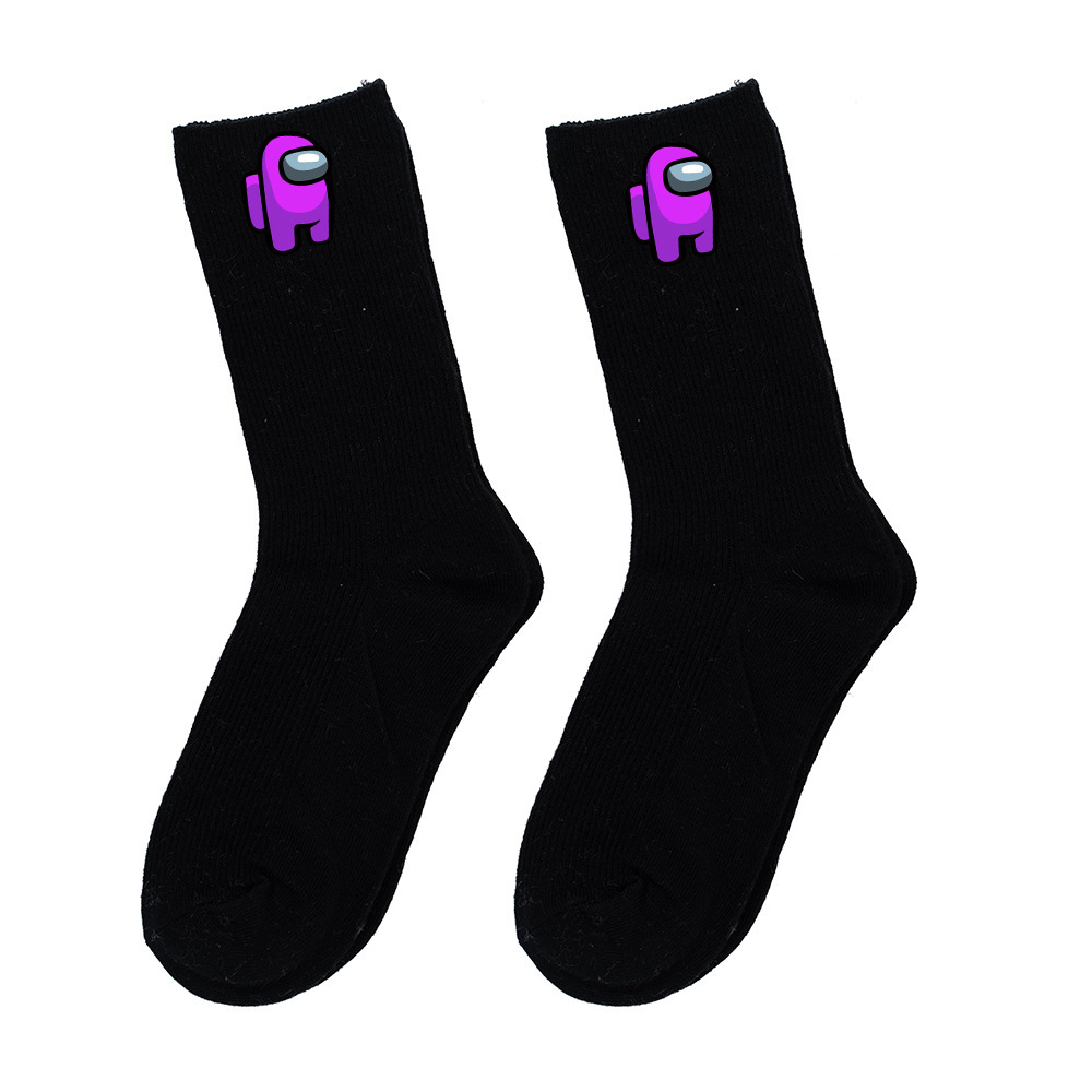 Among US Gaming Socks Cartoon Long Cotton Socks Men Women Casual Socks